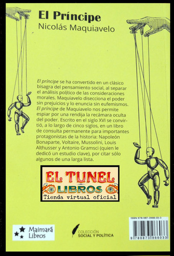 El Príncipe, Nicolás Maquiavelo. Ed Maimará /s