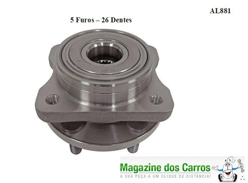 Cubo De Roda Dianteiro C/rolamento Gran Caravan Aro14 -al881