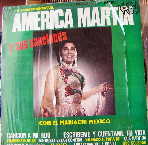 Bolero, América Martín Y Sus Canciones, Lp 12´