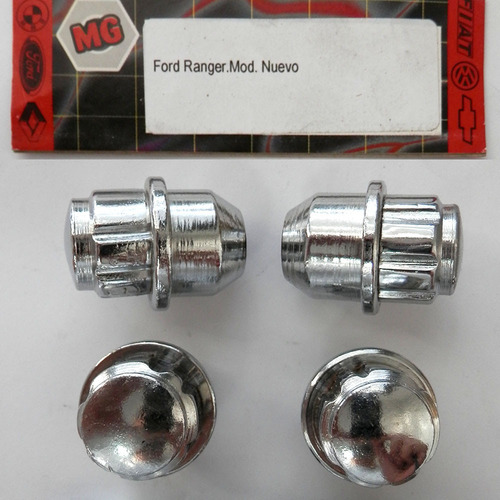 Imagen 3 de 6 de Set Antirrobo Mg 4 Tuercas Ranger Vieja Chapa Cod 11/e