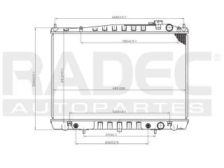 Radiador Nissan Frontier 2004 L4/v6 2.4/3.3lts Automatico