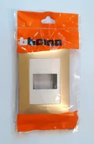 Comprar Tapa Placa Dorada Y Blanca 1 Módulo Bticino Modus Style