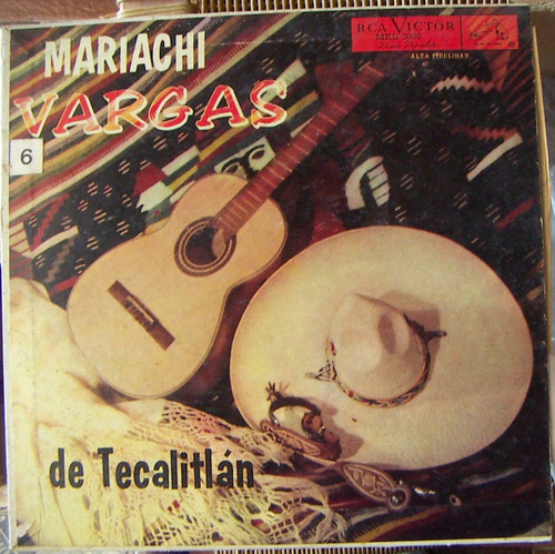 Bolero, Mariachi Vargas De Tecalitlan, Lp 10´,( La  Negra)