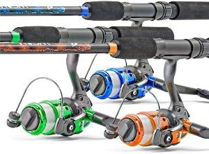 South Bend Worm Gear Pesca Spinning Combo - Azul Verde O Nar
