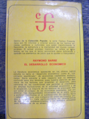 Imagen 3 de 3 de El Desarrollo Economico * Raymond Barre * Fce *