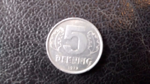 Moneda Alemania  5 Pfenning 1972 (x852.