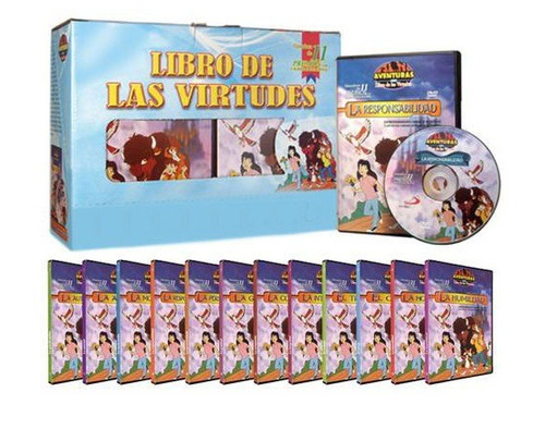 Las Aventuras Del Libro De Las Virtudes 12 Dvds Rr1