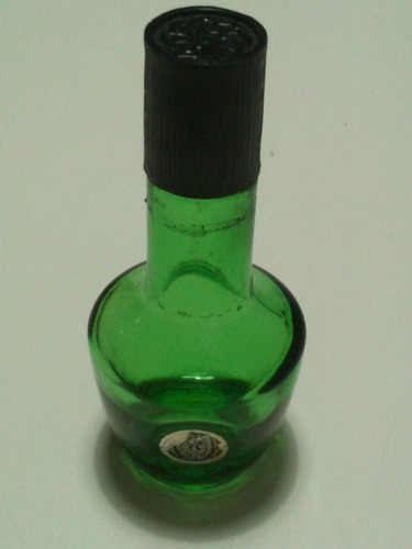 Botella Pequeña Verde Con Tapón Original (perfume Hombre)