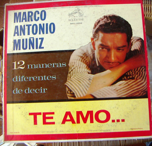 Bolero, Marco Antonio Muñiz, Te Amo... , Lp 12´, Eex