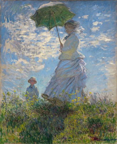Imagem 1 de 1 de Poster Grande Claude Monet 65cmx85cm Woman With A Parasol
