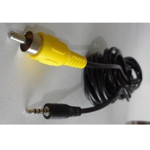 Cabo Gps P1 Macho 4 Polo P/ Rca Av Macho Câmera De Ré 6 Mts.