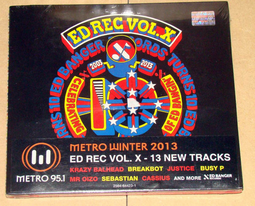 Ed Rec Vol X Radio Metro 95.1 Winter 2013 Varios Cd Kktus