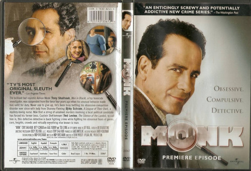 Dvd Original Made In Usa Monk Premiere Episode Rarisima