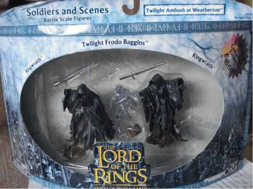 Señor Anillos / Set Frodo Y 2 Ringwraiths Exclusivo Comicon