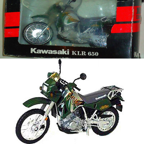 Kawasaki Ninja Y Kawasaki Klr 650 Enduro,12 Cm. 1:18 Welly.