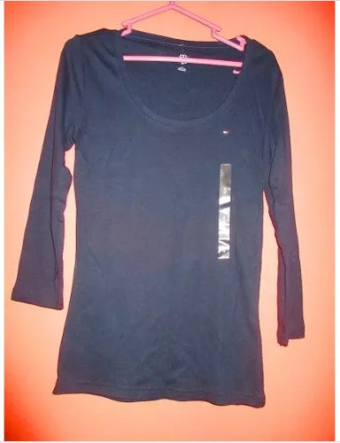 Polera Polo Manga Larga Para Dama Marca Tommy Hilfiger Usa