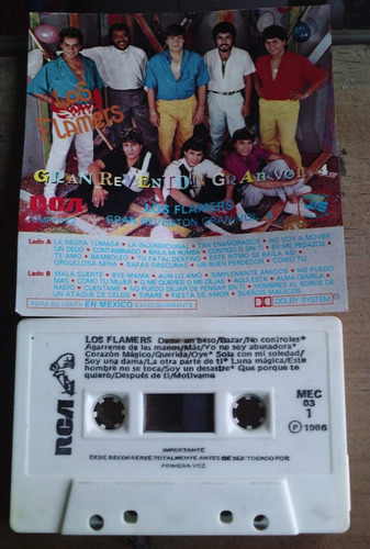 Los Flamers Gran Reventon Vol 4 Cassette Ed 1989  Fdp