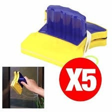 Pack 5 Limpia Vidrios Ventanas Magnetico Envio Gratis