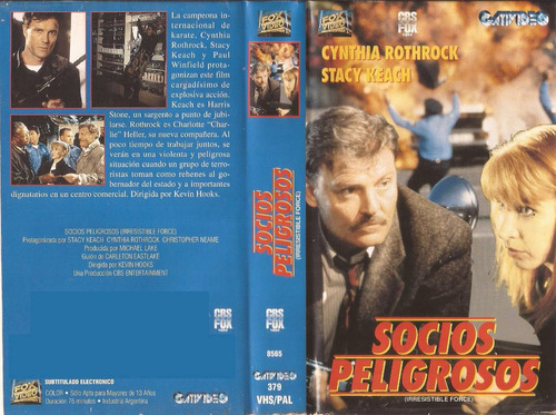 Socios Peligrosos Vhs Cynthia Rothrock Stacy Keach 1993