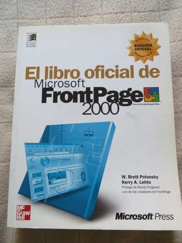 Vendo Libro Oficial De Microsoft Front Page 2000 Mcgraw Hill