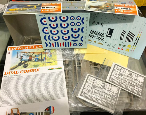 Sopwith F.1 Camel Combo - Eduard 1\48 - Contém 2 Kits!!