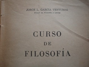 Curso De Filosofía (troquel) / Jorge García Venturini  1965