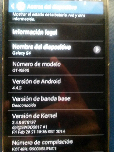 Samsung Galaxy S4 Gt-i9500 Para Reparar O De Repuesto