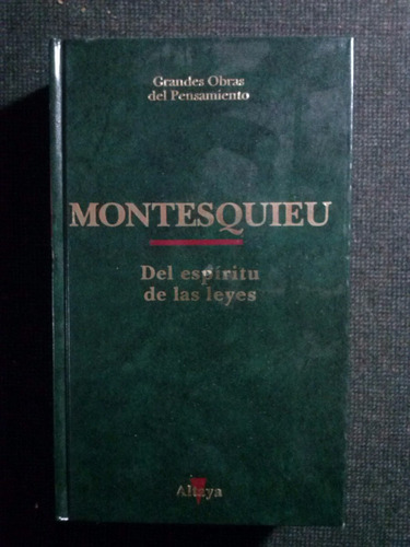 Del Espiritu De Las Leyes Montesquieu