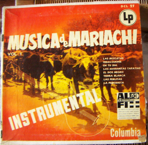 Bolero, Musica De Mariachi, Vol. 1, Instrumental, Lp 10´,bfn