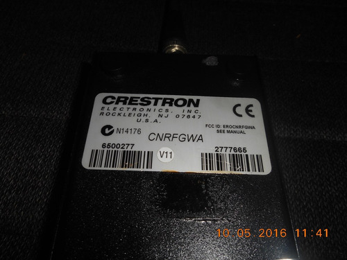 Antena Crestron Model: Cnrfgwa 433.92 Mhz (2950)8