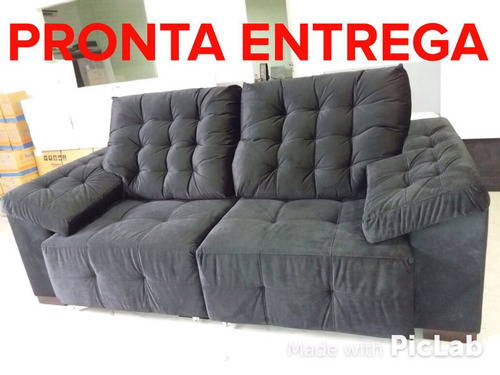 Sofa Retratil 2 Lugares 2.35m - Pronta Entrega- (tecido Sued
