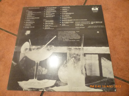 Vinilo Lp El Grupo Fantasia Nuevamente Boleros (xx342 (Usado)