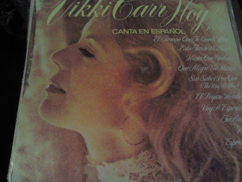 Disco Acetato De Vikki Carr Hoy, Canta En Español