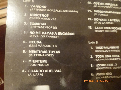 Vinilo Lp El Grupo Fantasia Nuevamente Boleros (xx342 (Usado)