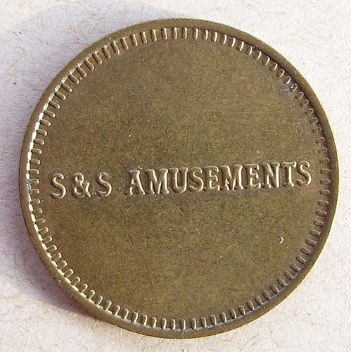 Token Ficha Usa S And S Amusements ( Collectors)