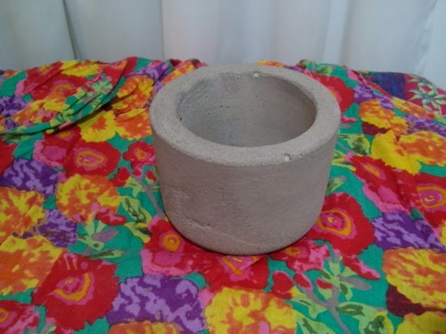 Imagen 3 de 5 de Conjunto 4 Macetas De Cemento Concreto Diseño Minimalista