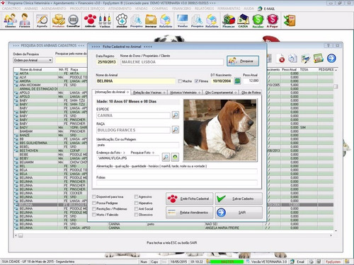Software Clinica Veterinária Vacina Financeiro 3.0 Fpqsystem