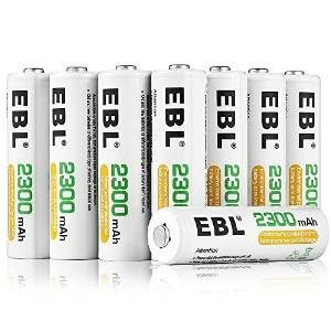 Baterías Ebl Aa Ni-mh Recargables 16-count (2300mah, Caja De