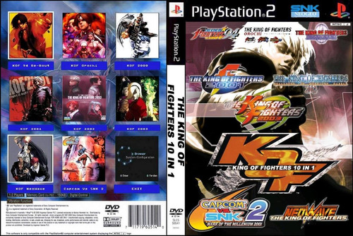 Dvd 10 In 1 The King Of Fighters Coleção Ps2 - Playstation 2