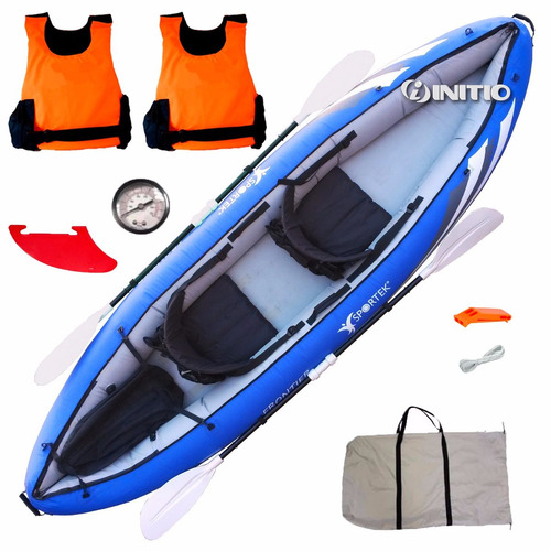 Kayak Canoa Inflable 2 Persona Frontier Laguna, Río Y Mar
