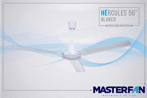 Imagen 4 de 4 de Ventilador Abanico Hercules 56 Masterfan Blanco