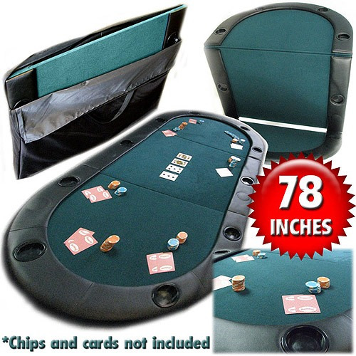 Mesa Plegable Pára Póker Texas Hold'em Con Sostenedores