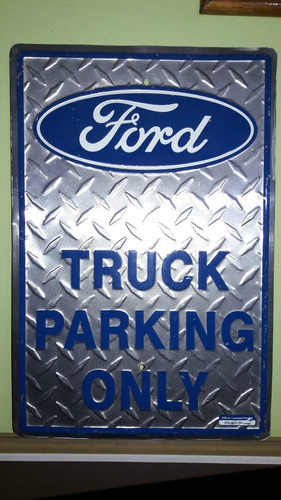 Antigua Publicidad Vintage Ford De Metal Estampado-no Pegado