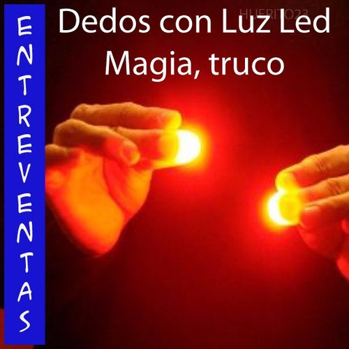 6 Pares Dedos Luminosos Led, Con Luz, Truco De Magia + Envio