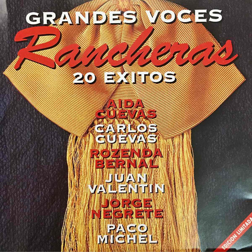 Cd Grandes Voces Rancheras 20 Exitos Aida Cuevas J Negrete