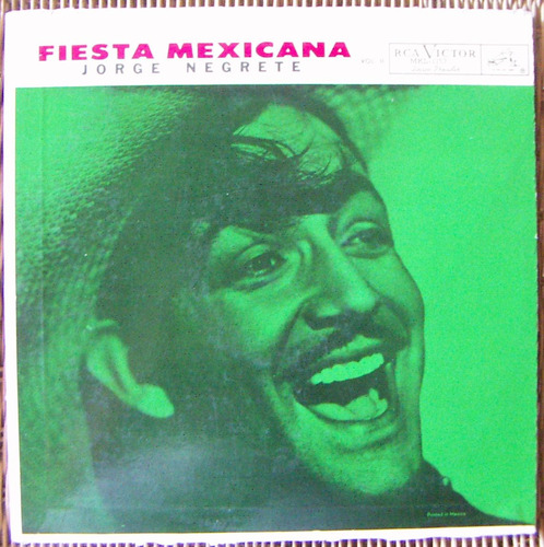 Bolero, Jorge Negrete, Fiesta Mexicana, Lp 12´, Eex