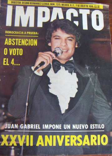 Revista , Impacto, Juan Gabriel