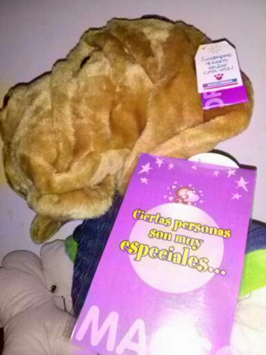 Perro Con Hueso Y Tarjeta. Nuevo Grande