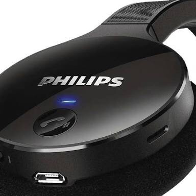 Audífonos Bluetooth Estéreo Marca Philips Color Negro