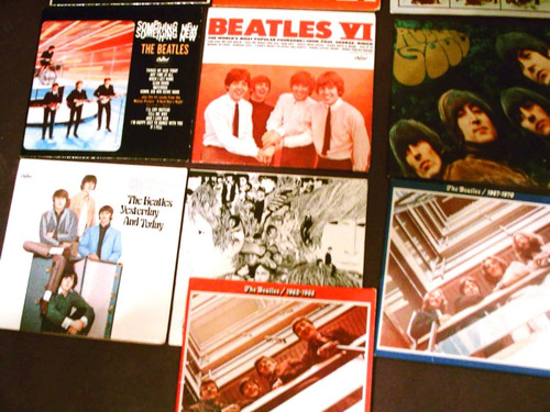 Lote 12 Mini Tapas Discos Beatles Usa Chu Bops Usa